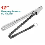 Cheie cu lanț pentru țevi TOTAL 12", prindere 60–110 mm, lanț 420 mm