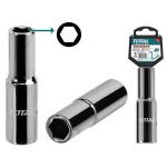 Cheie tubulară lungă TOTAL 11 mm, prindere 1/2 inch, industrială