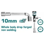 Cheie tubulară tip L TOTAL 10 mm, Cr-V, industrială, corp întreg