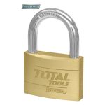 Lacăt industrial TOTAL din alamă 60 mm, 385 g, cu 3 chei incluse
