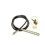 Lance vibratoare pentru beton TOTAL 38 mm, furtun 6 m, prindere hex