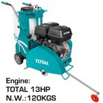 Mașină de debitat beton și asfalt TOTAL 13CP, tăiere 14 cm, disc 30–45 cm