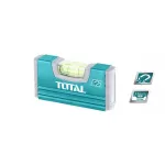 Nivelă magnetică TOTAL cu bulă, 10 cm, precizie 0,5 mm, industrială