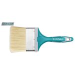 Pensulă de vopsea TOTAL 100 mm cu mâner TPR pentru finisaj uniform