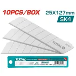 Set 10 lame pentru cutter Total 25x127 mm din oțel SK4, pentru tăieri precise