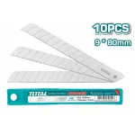 Set 10 lame de rezervă pentru cutter TOTAL 9x80 mm, oțel durabil