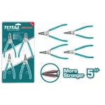 Set clești pentru siguranțe Seeger TOTAL, 4 bucăți, 125 mm (5")