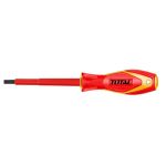 Șurubelniță izolată TOTAL Cr-V 4 mm, 1000V VDE, vârf drept
