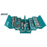 Trusă de scule TOTAL Industrial, 59 piese, în cutie metalică rezistentă