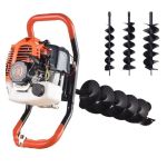 Motoburghiu Wolfson STB-520 1470W cu 3 burghie (100/150/200 mm)