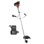 Motocoasă Wolfson 8 CP, 52 cc, cu pornire electrică și manuală, set accesorii