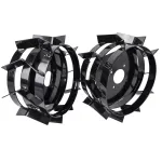 Roți metalice 4.00x8 Wolfson pentru motocultor și motosapă, tracțiune sporită