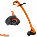 Trimmer electric Wolfson 350W pentru iarba, tija si maner reglabile