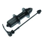 Butuc spate casetat din aluminiu 32H, negru anodizat, QR 135mm