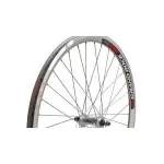 Roată față 24" pentru MTB, jantă aluminiu dublu perete, 36H (14G) Blade