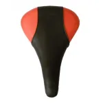 Șa MTB Blade neagră cu margine colorată, confortabilă pentru mountain bike