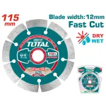 Disc diamantat Total Industrial 115 mm pentru debitare beton si piatra