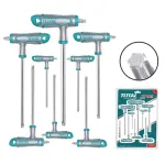 Set 8 chei Torx în T TOTAL din oțel Cr-V, industrial, T10–T50
