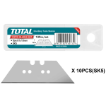 Set lame cutter TOTAL 61x19 mm din oțel SK5, 10 bucăți