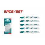 Set 5 lame pentru fierăstrău pendular TOTAL, pentru metal, 76 mm