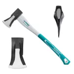 Toporișcă TOTAL 2000 g pentru despicat lemne, lamă oțel carbon și coadă fibră sticlă