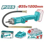 Vibrator de beton cu acumulator TOTAL 20V, 2.0Ah, lance 35x1200 mm