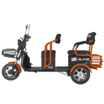 Triciclu electric BLADE TRIP X2 2000W, 2 locuri, 72V 20Ah, negru-portocaliu