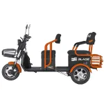 Triciclu electric BLADE TRIP X2 2000W, 2 locuri, 72V 20Ah, negru-portocaliu