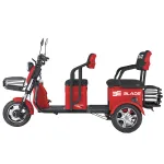 Triciclu electric 2 persoane Blade Trip X2 2000W, 72V, roșu-negru