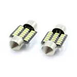 Set 2 becuri LED sofit 31mm CANBUS 6000K pentru plafonieră și număr