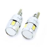 Set 2x becuri LED T10 CANBUS pentru plafoniera auto, 6000K, 180 lm