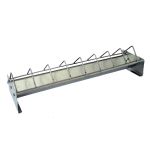 Hrănitoare zincată pentru găini KH-070, 75 cm, cu grătar anti-risipă