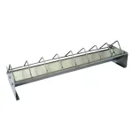 Hrănitoare zincată pentru găini KH-070, 75 cm, cu grătar anti-risipă