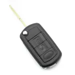 Carcasa cheie tip briceag pentru Land Rover, 3 butoane, neagră