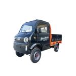 Pickup electric utilitar Blade Cargo Pro 12 3000W, 800 kg, negru-portocaliu