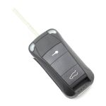 Carcasa cheie tip briceag pentru Porsche Cayenne, 2 butoane, cu lamă rabatabilă