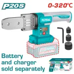 Aparat de sudat țevi PPR TOTAL 20V, 0–320°C, capete 20/25/32 mm