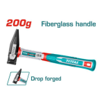 Ciocan de lăcătușerie TOTAL 200 g cu mâner din fibră de sticlă