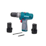 Mașină de găurit cu percuție TOTAL 12V, 2x1.5Ah, 20Nm, fără încărcător