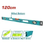 Nivela cu bula TOTAL 120 cm, precizie 0,5 mm/m, aluminiu 1,5 mm