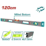 Nivela magnetica cu bula TOTAL, 120 cm, precizie 0,5 mm/m, industriala