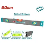 Nivela magnetica cu bula TOTAL 60 cm, precizie 0,5 mm/m, aluminiu 1,5 mm