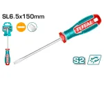 Șurubelniță dreaptă TOTAL SL6.5x150 mm, S2, vârf magnetic, industrial