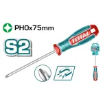 Șurubelniță Phillips TOTAL PH0, S2, 75 mm, magnetică, mâner ergonomic