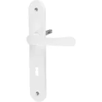 Clanță ușă interior MagicHome Manuela K72, albă, cu șild oval, 230 mm
