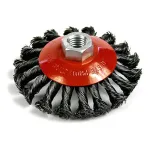 Perie sârmă tip cupă Strend Pro 100 mm, M14x2, sârmă torsionată 0,3 mm