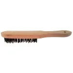 Perie de sârmă Strend Pro, 5 rânduri, oțel, mâner lemn, 30 cm