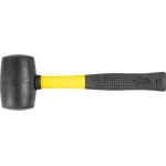 Ciocan de cauciuc Strend Pro 680 g BlackHead, mâner TPR, 340 mm