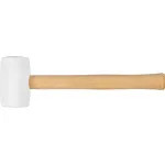 Ciocan de cauciuc Strend Pro HM221 340 g, cap alb, coadă din lemn 290 mm