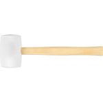 Ciocan de cauciuc Strend Pro HM221 900 g, cap alb, coadă din lemn 355 mm